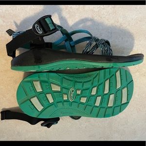 Chacos Blue Teal Two Strap